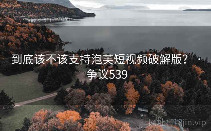 到底该不该支持泡芙短视频破解版？ · 争议539